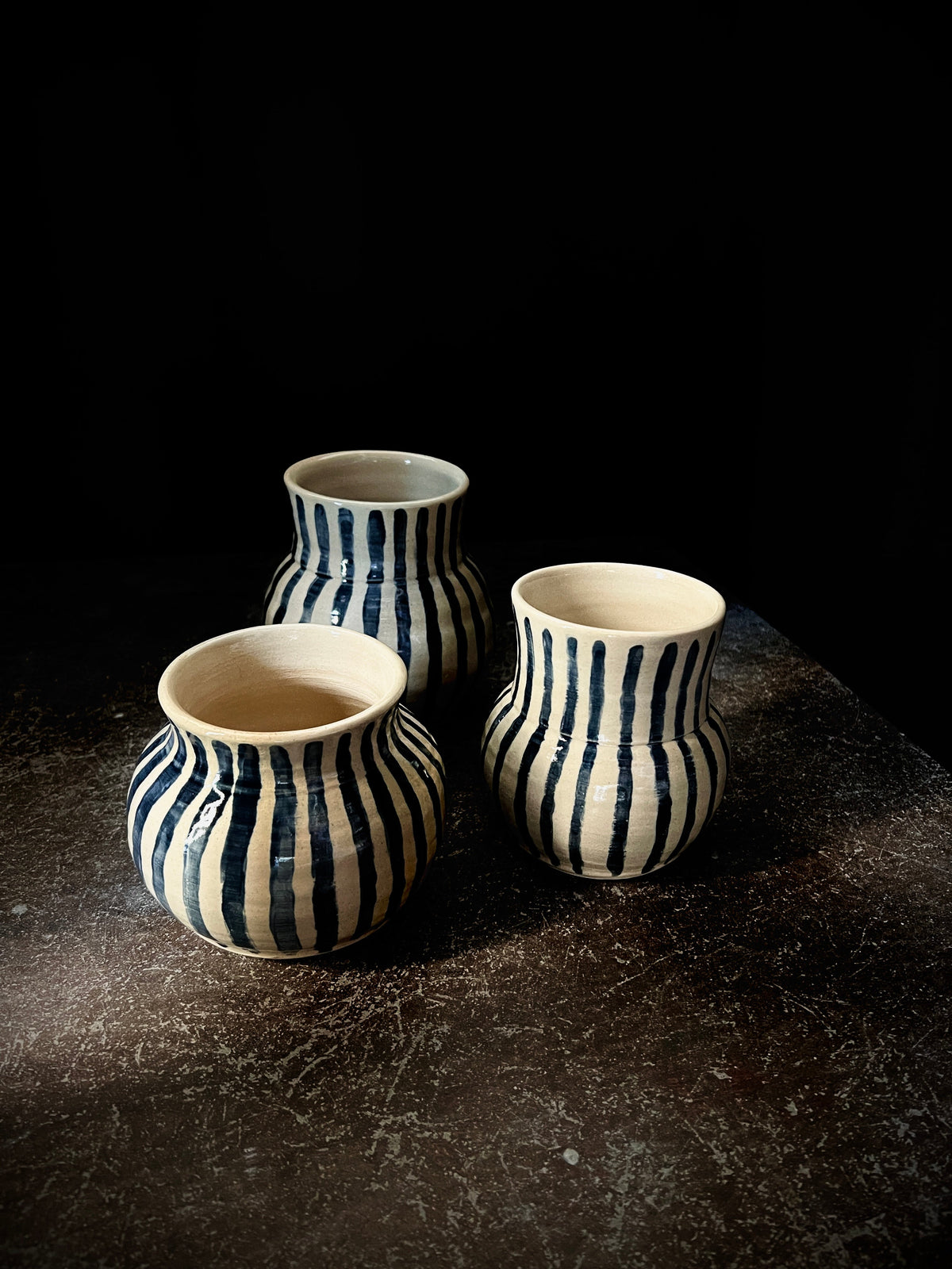 Blue and White Stripes