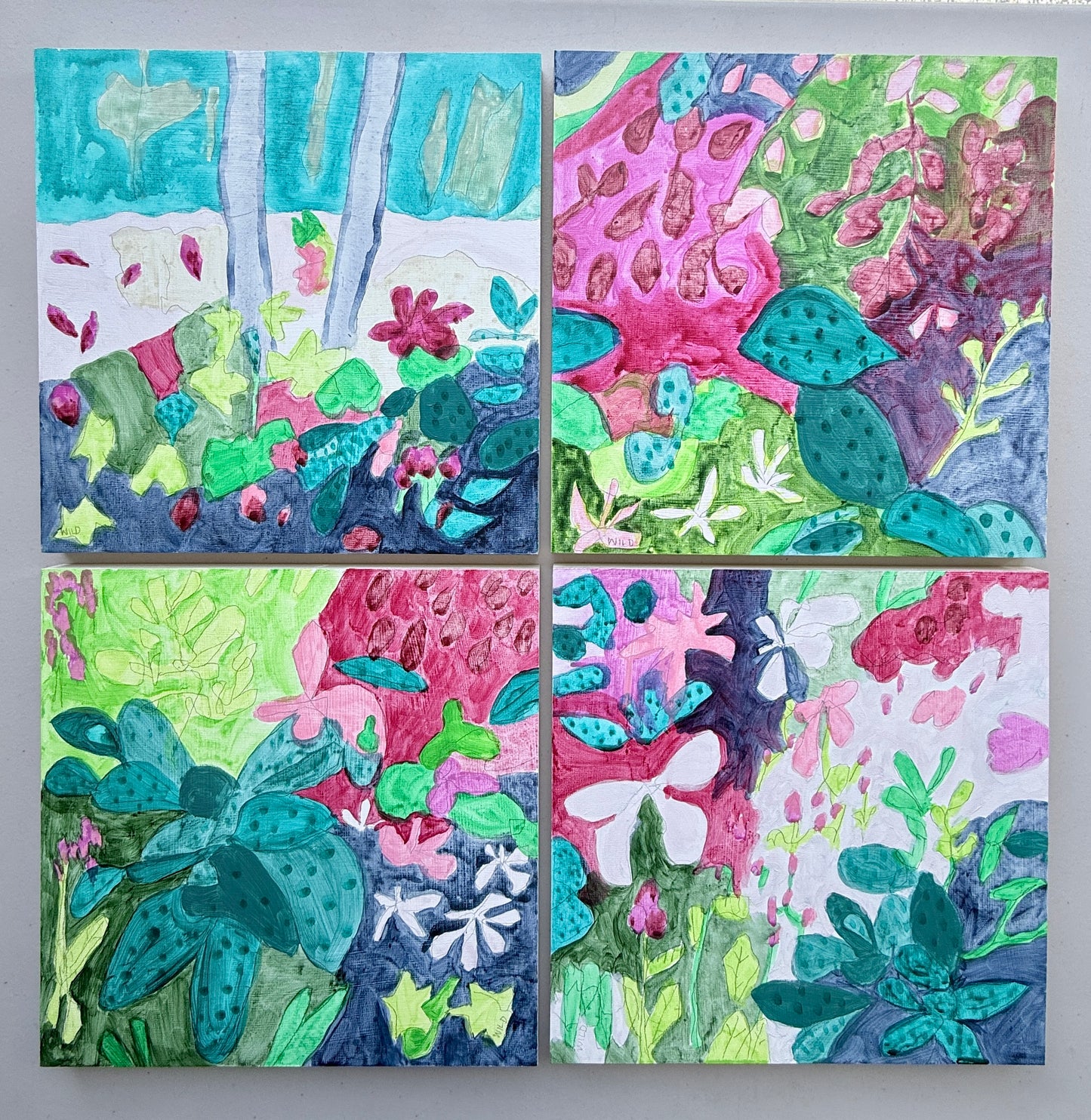Dutch Garden Quadriptych