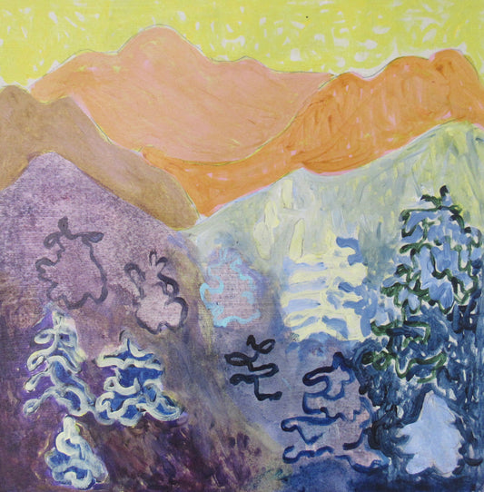 Sunset on Mountains I