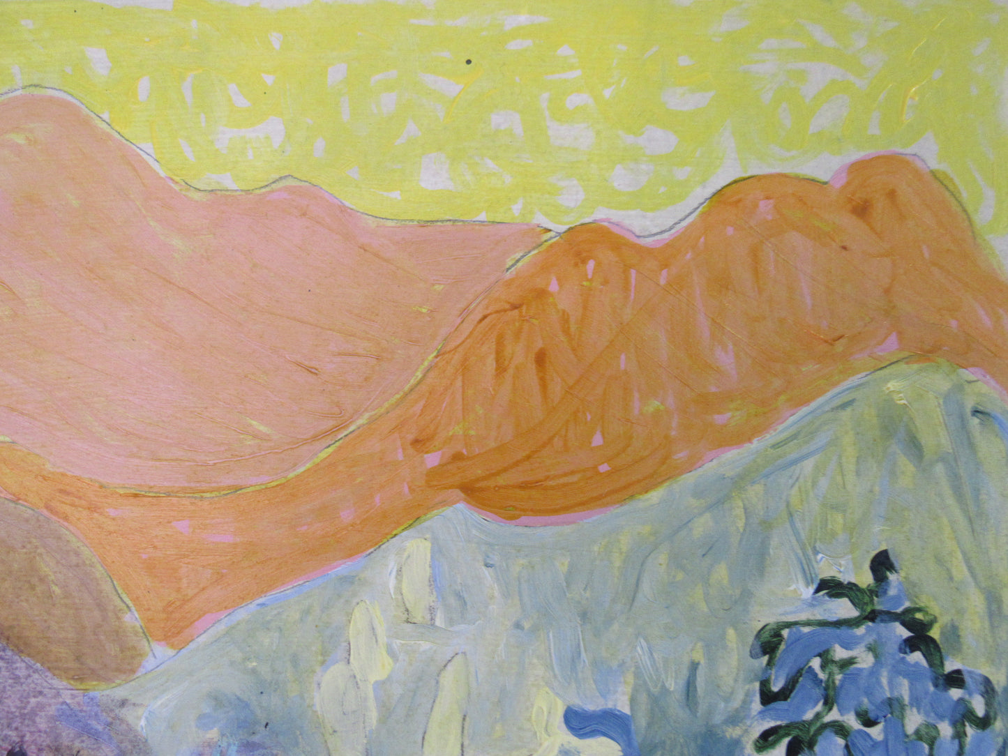 Sunset on Mountains I